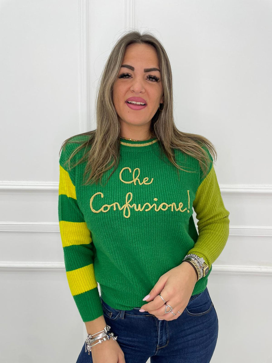 Maglione colorato che confusione – New Generation Moda