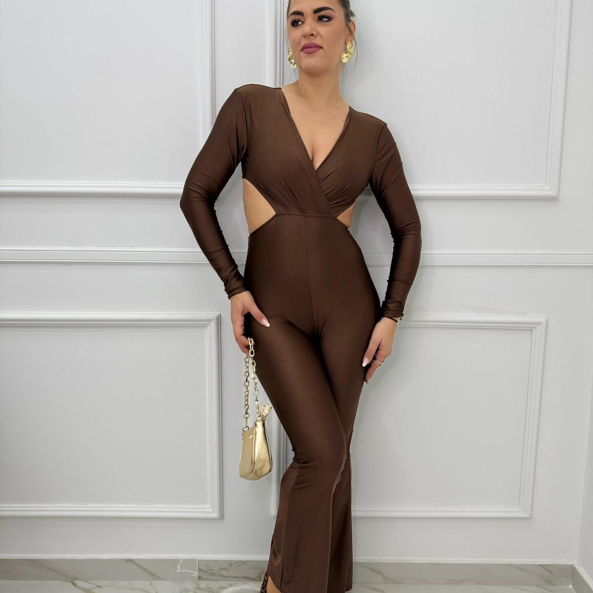 Tuta intera in lycra con schiena scoperta