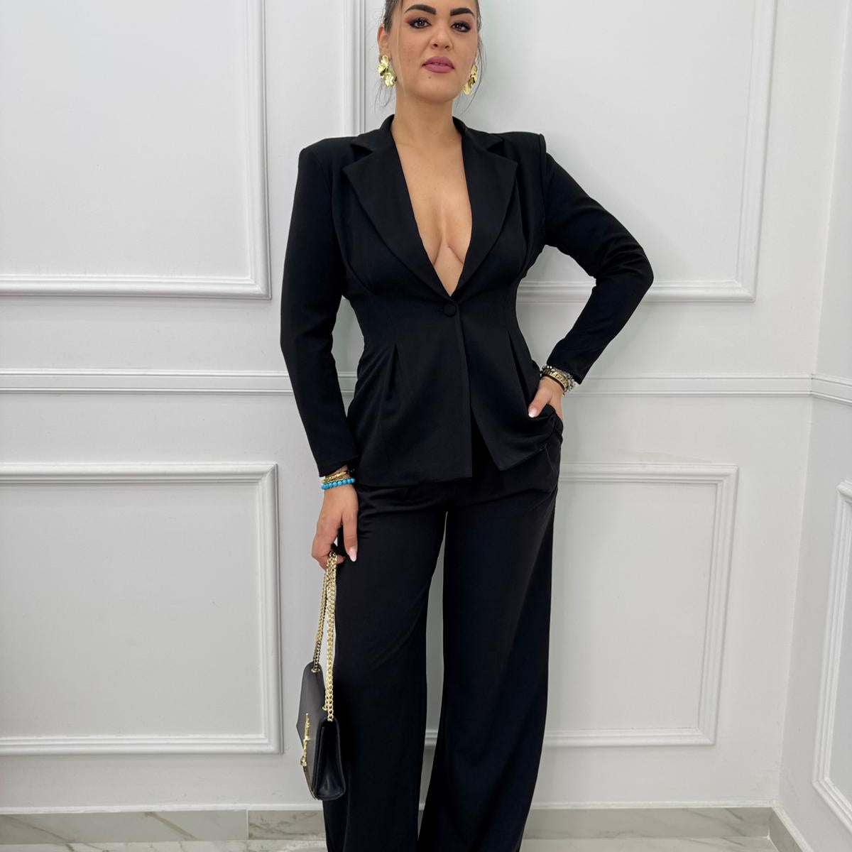 Tailleur 2 pezzi con giacca avvitata