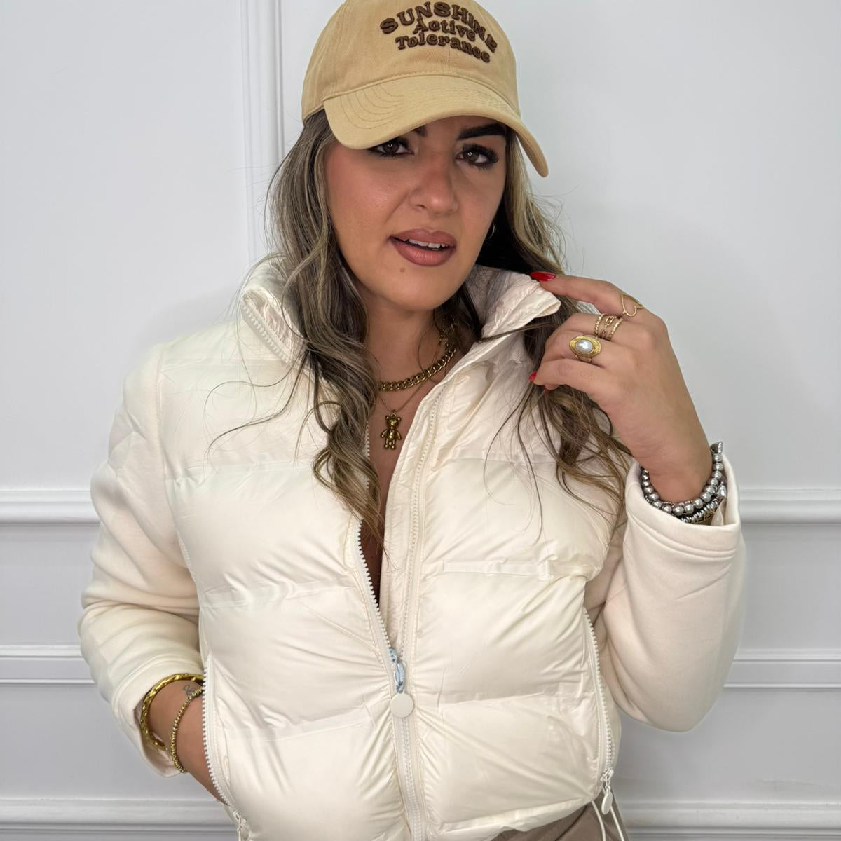 Giubbino tinta unita con maniche in tessuto