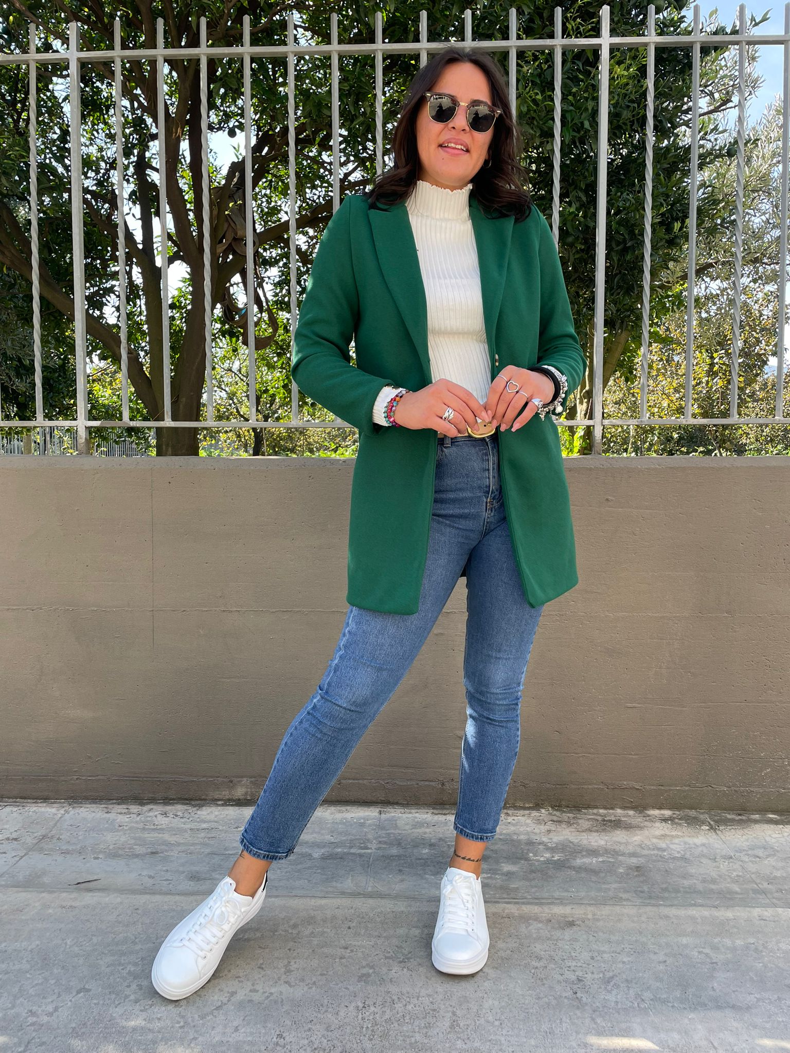 Cappottino mono petto tinta unita