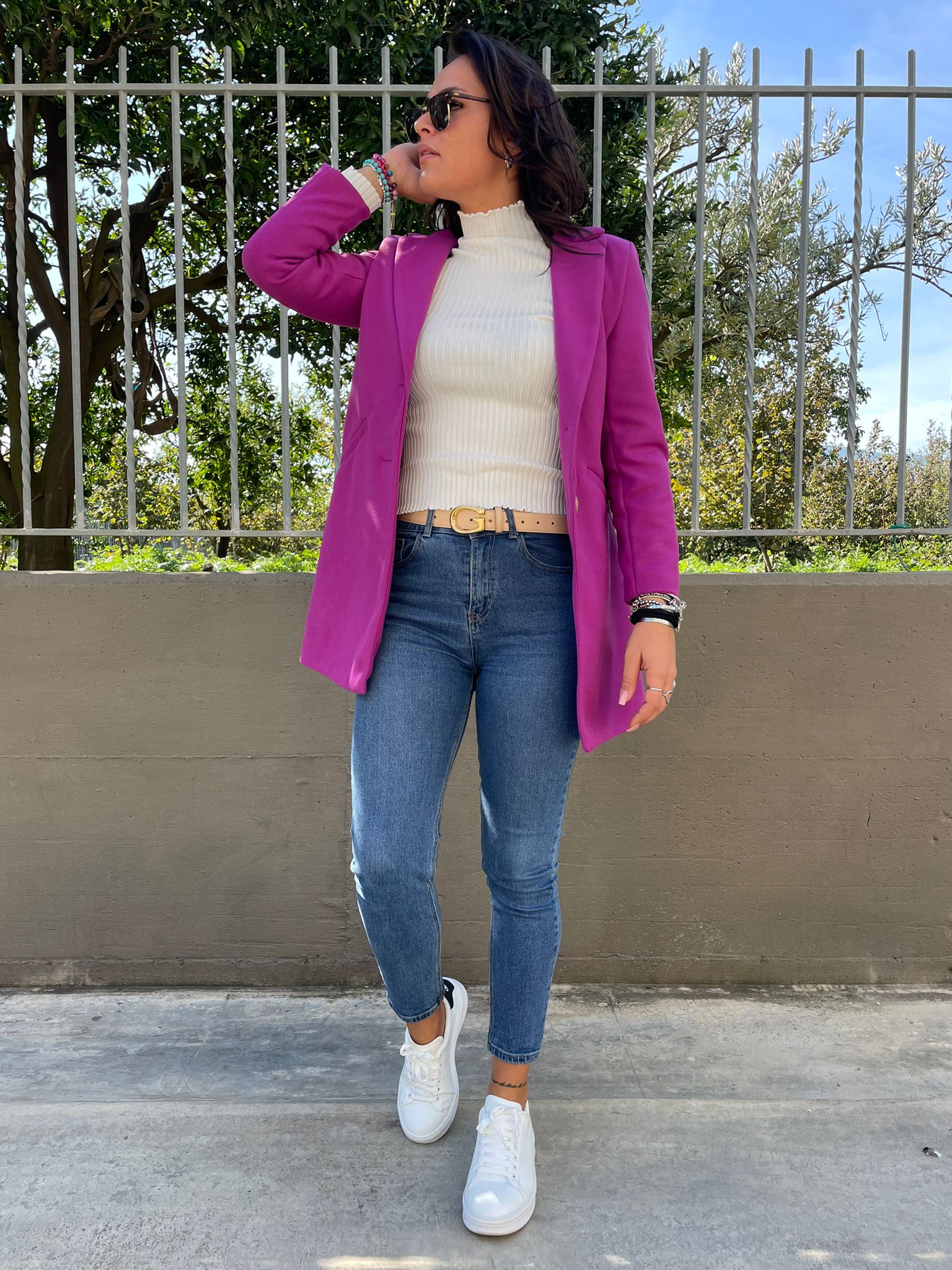 Cappottino mono petto tinta unita