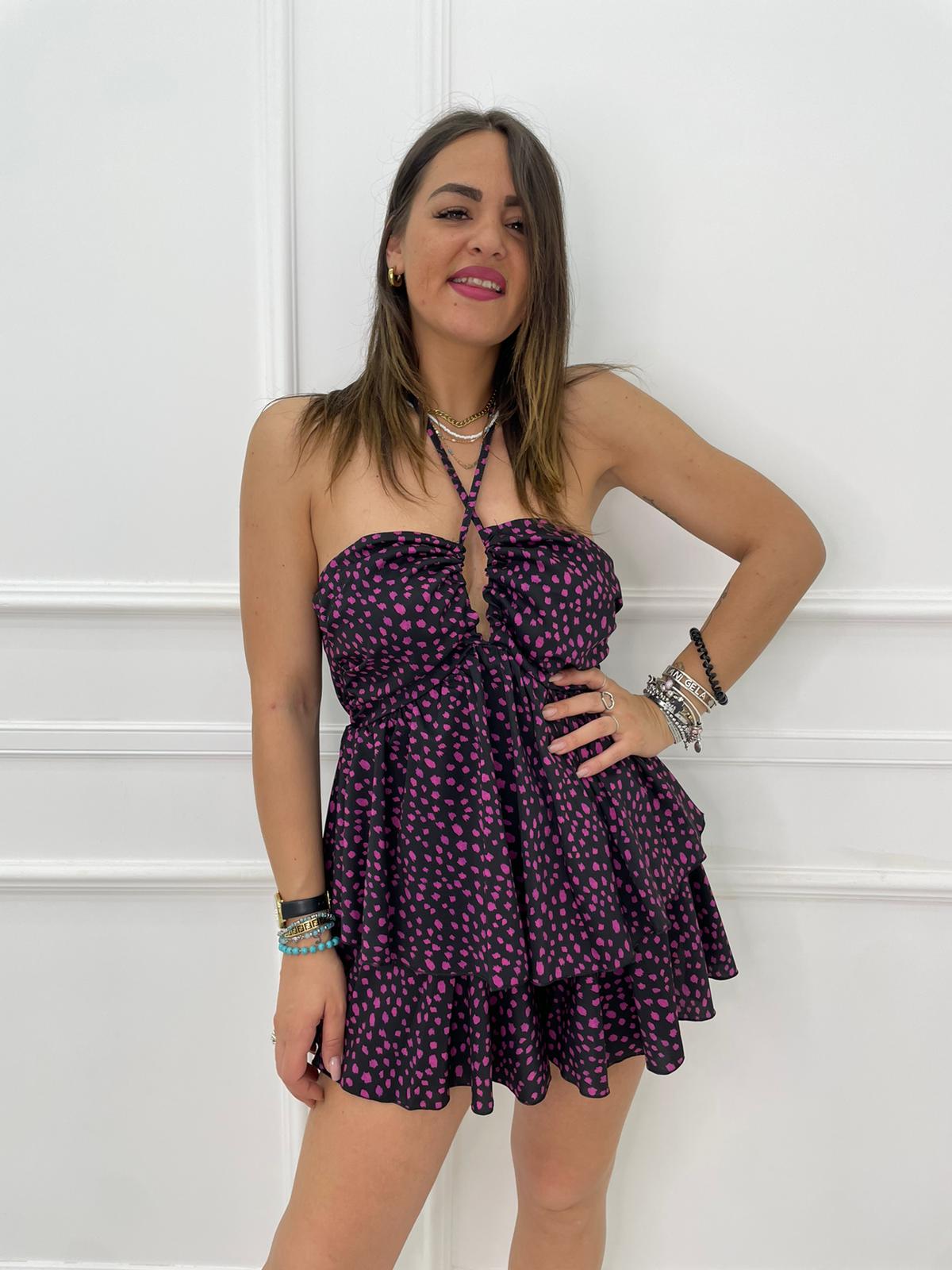 Tutina fantasia astratta con balze