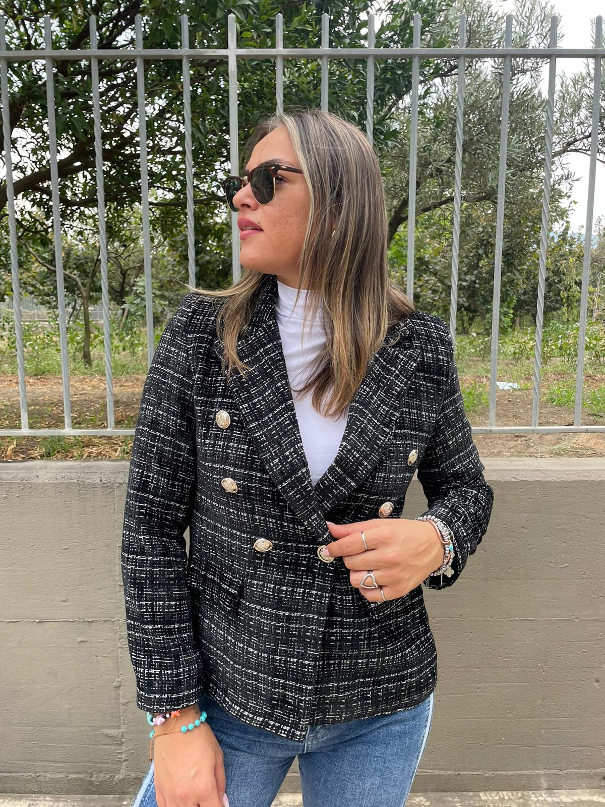 Giacca doppio petto in velluto