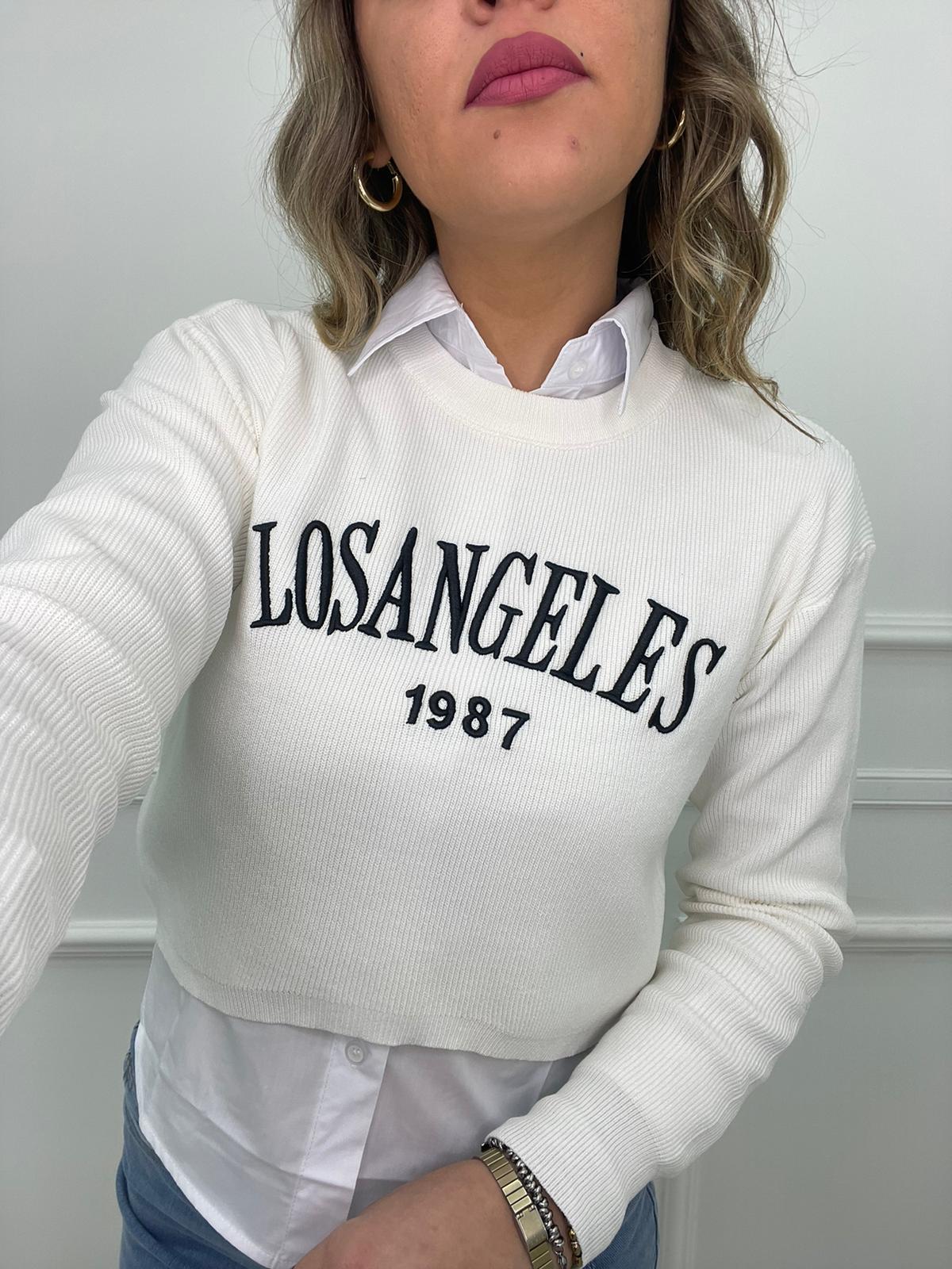 Coordinato 2 pezzi con maglioncino e camicia