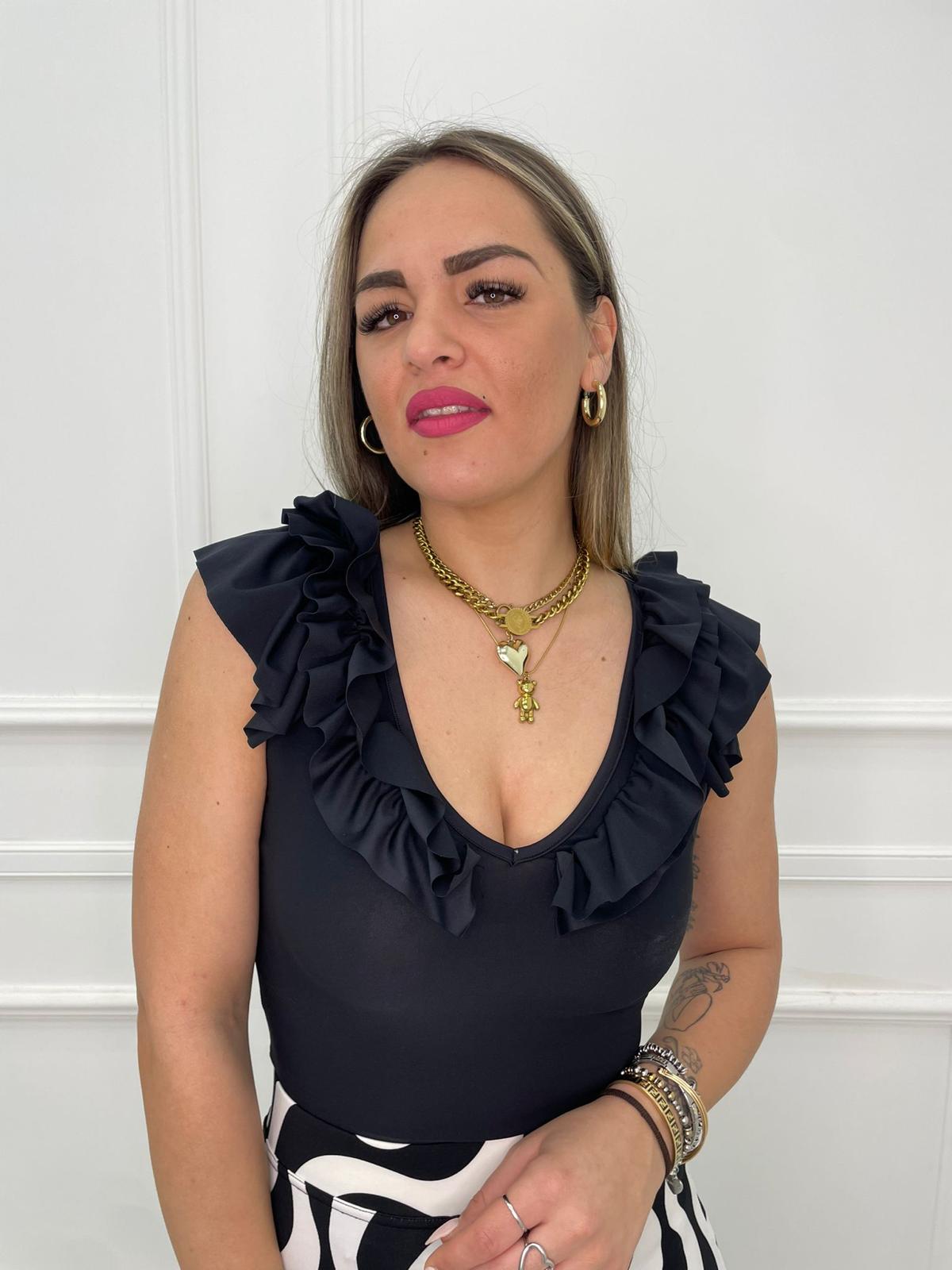 Body in lycra con rouches