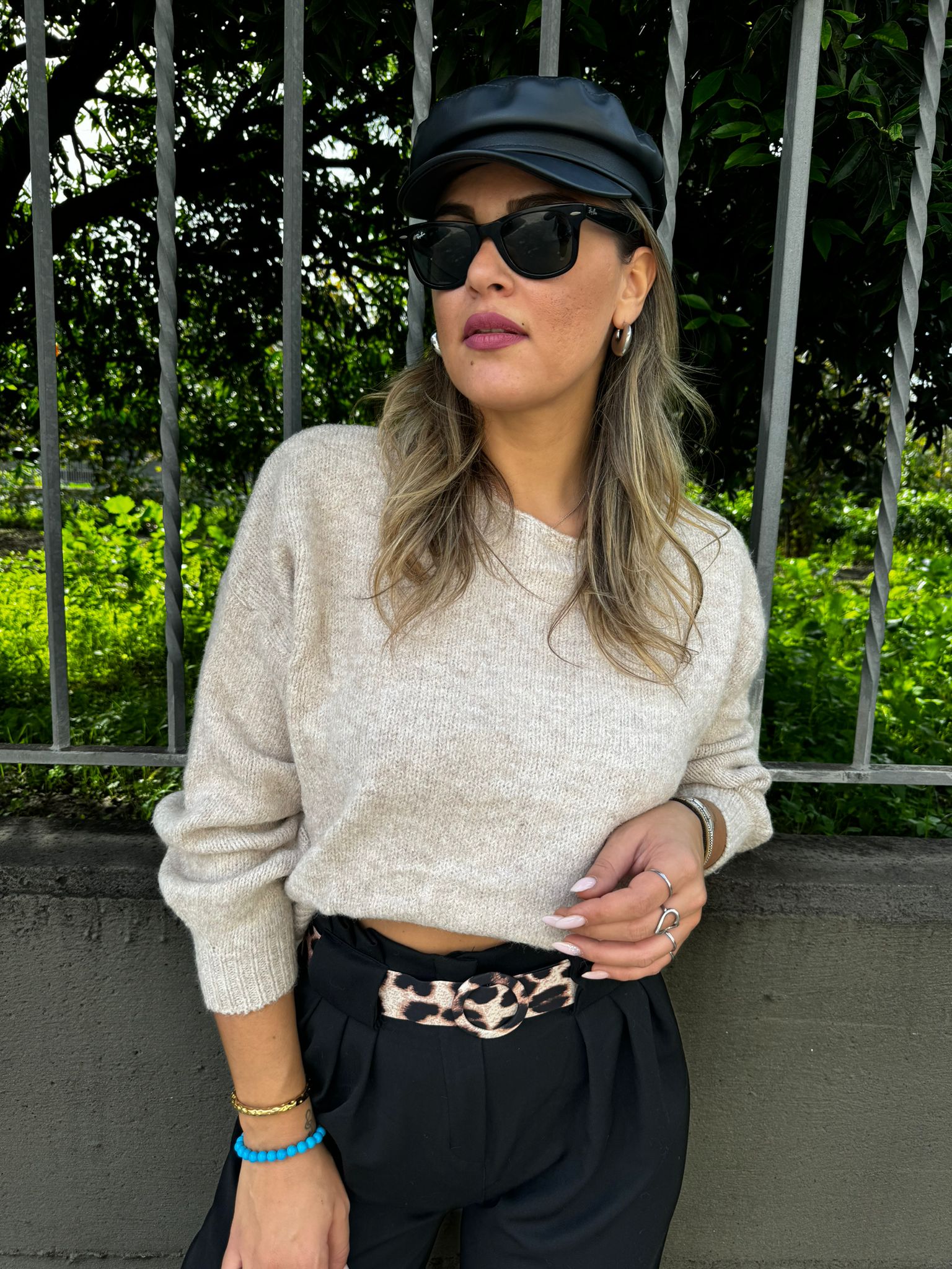 Maglia in lana modello over