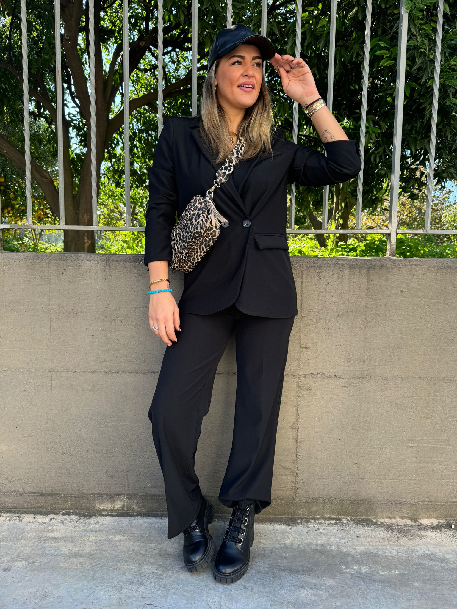 Tailleur 2 pezzi con giacca doppio petto