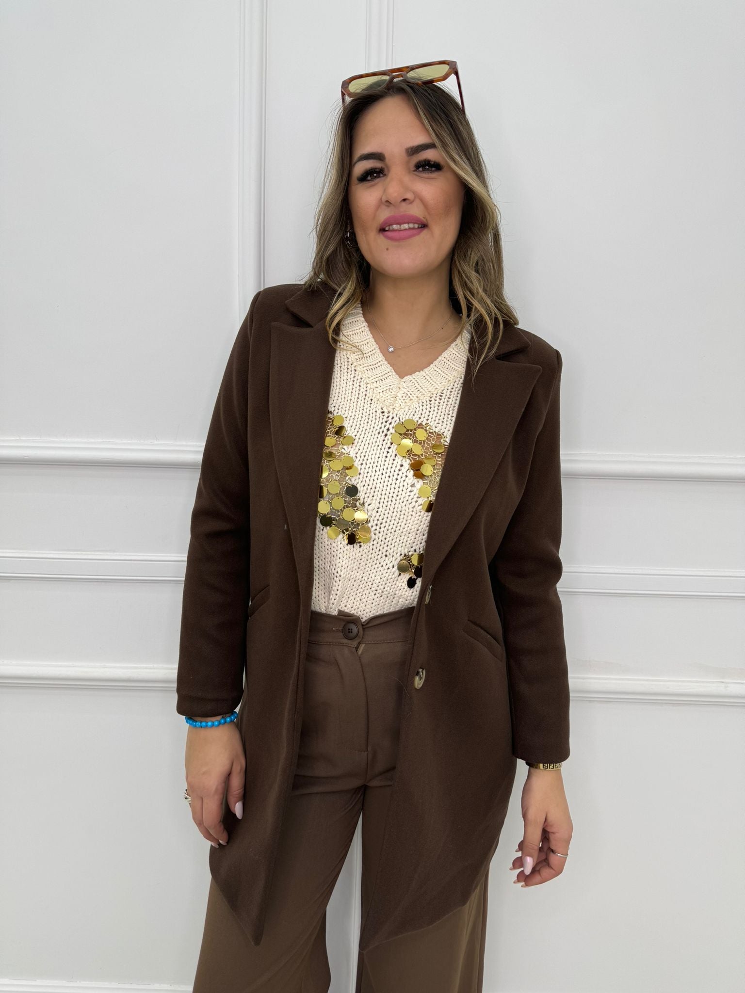 Cappottino mono petto tinta unita