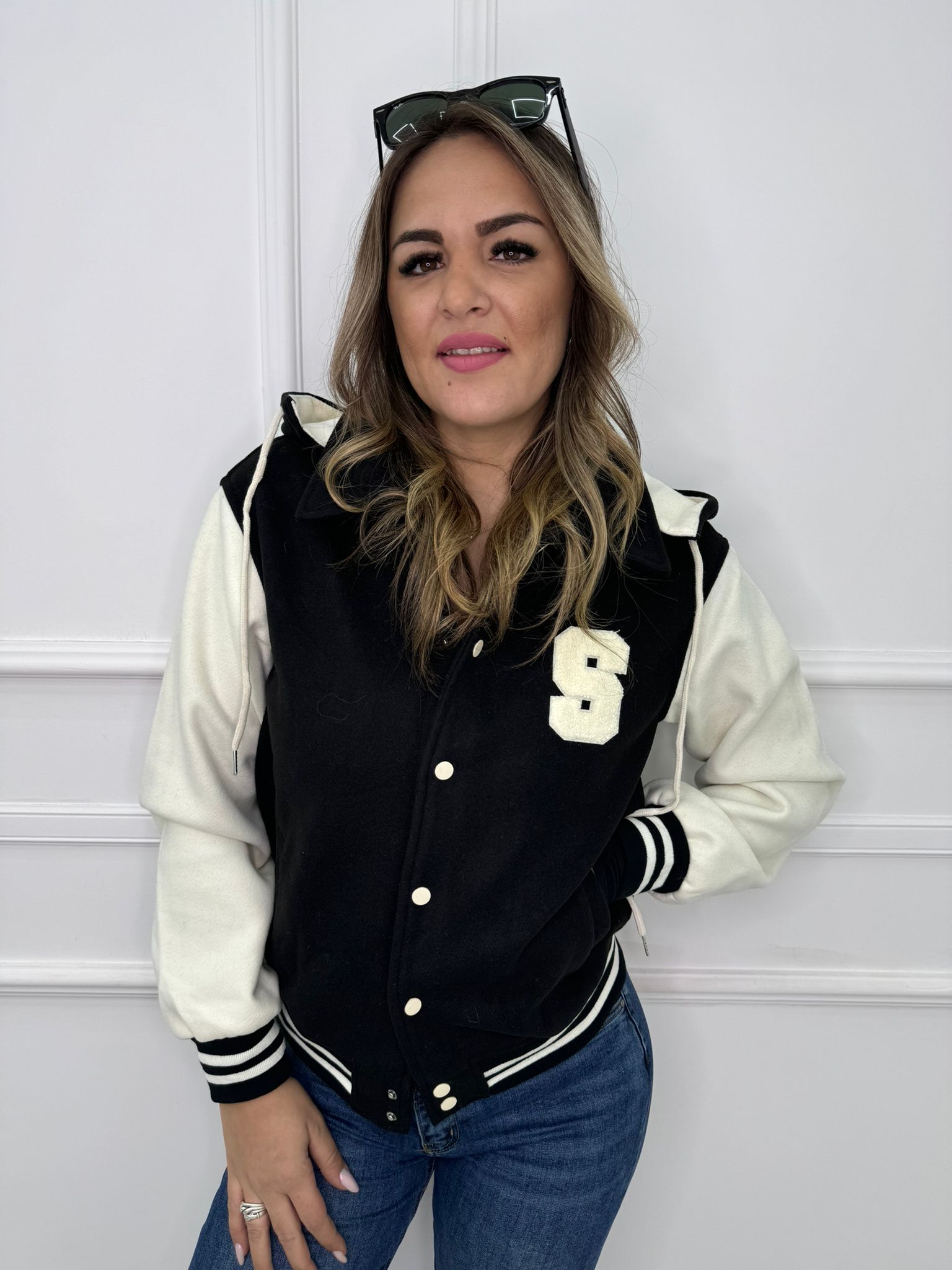 Giubbino old school con cappuccio rimovibile