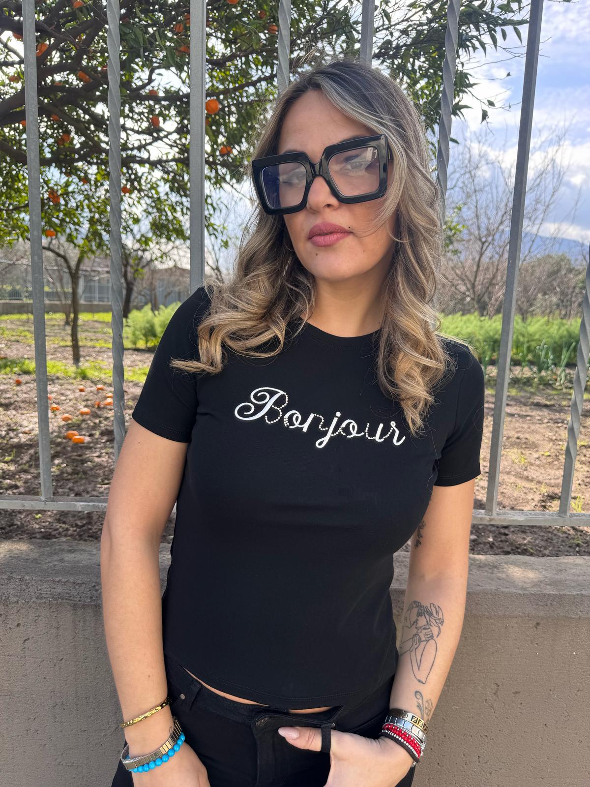 T-shirt "Bonjour"