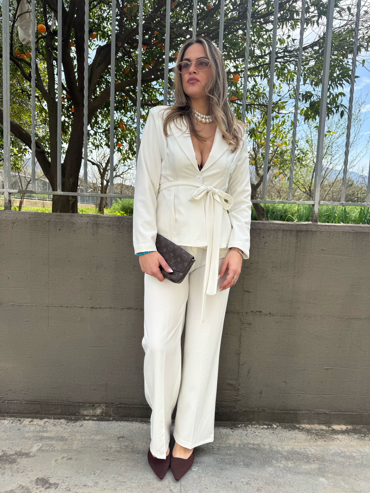 Tailleur 2 pezzi con giacca con pinces