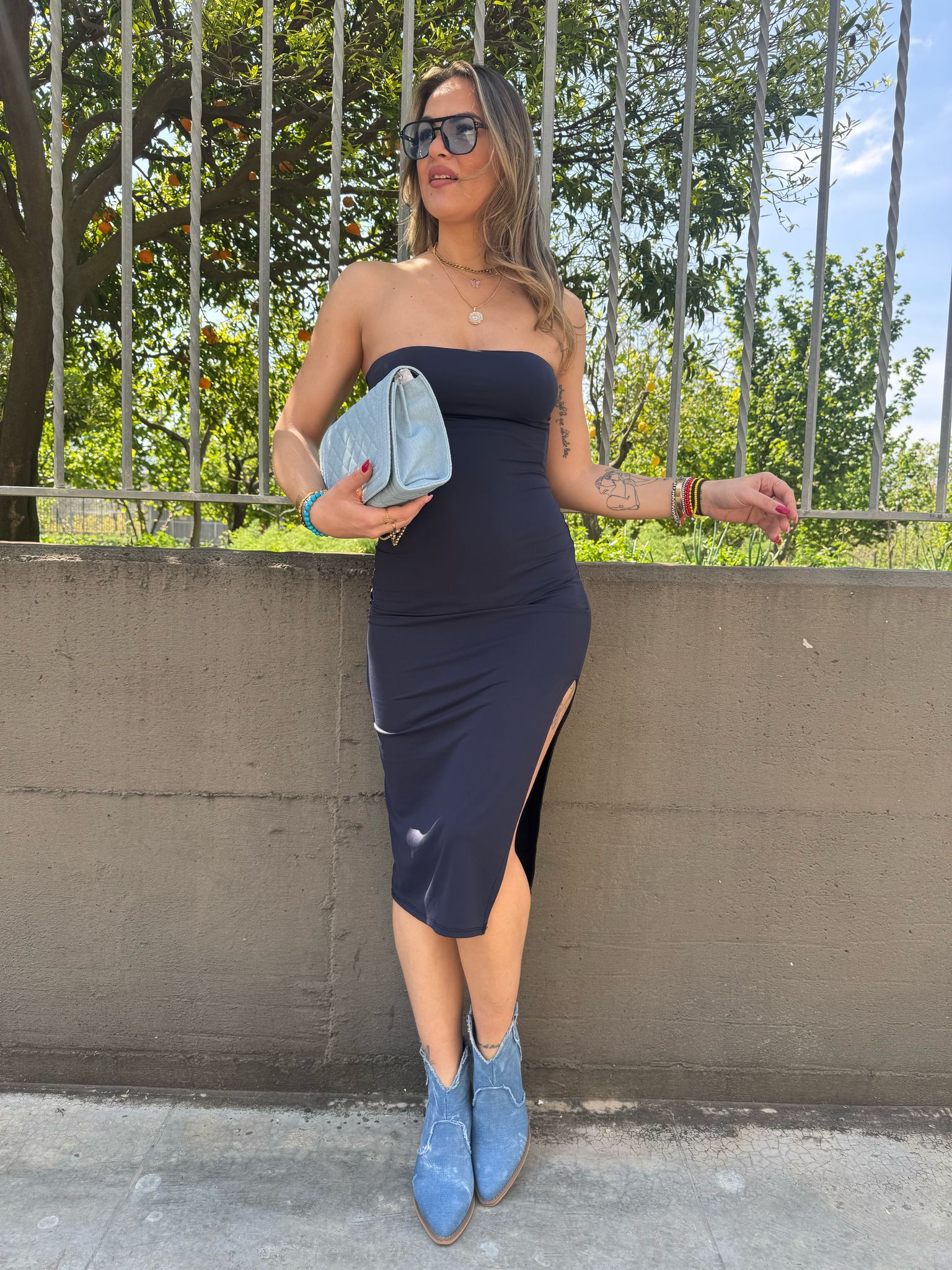 Vestito in lycra a fascia