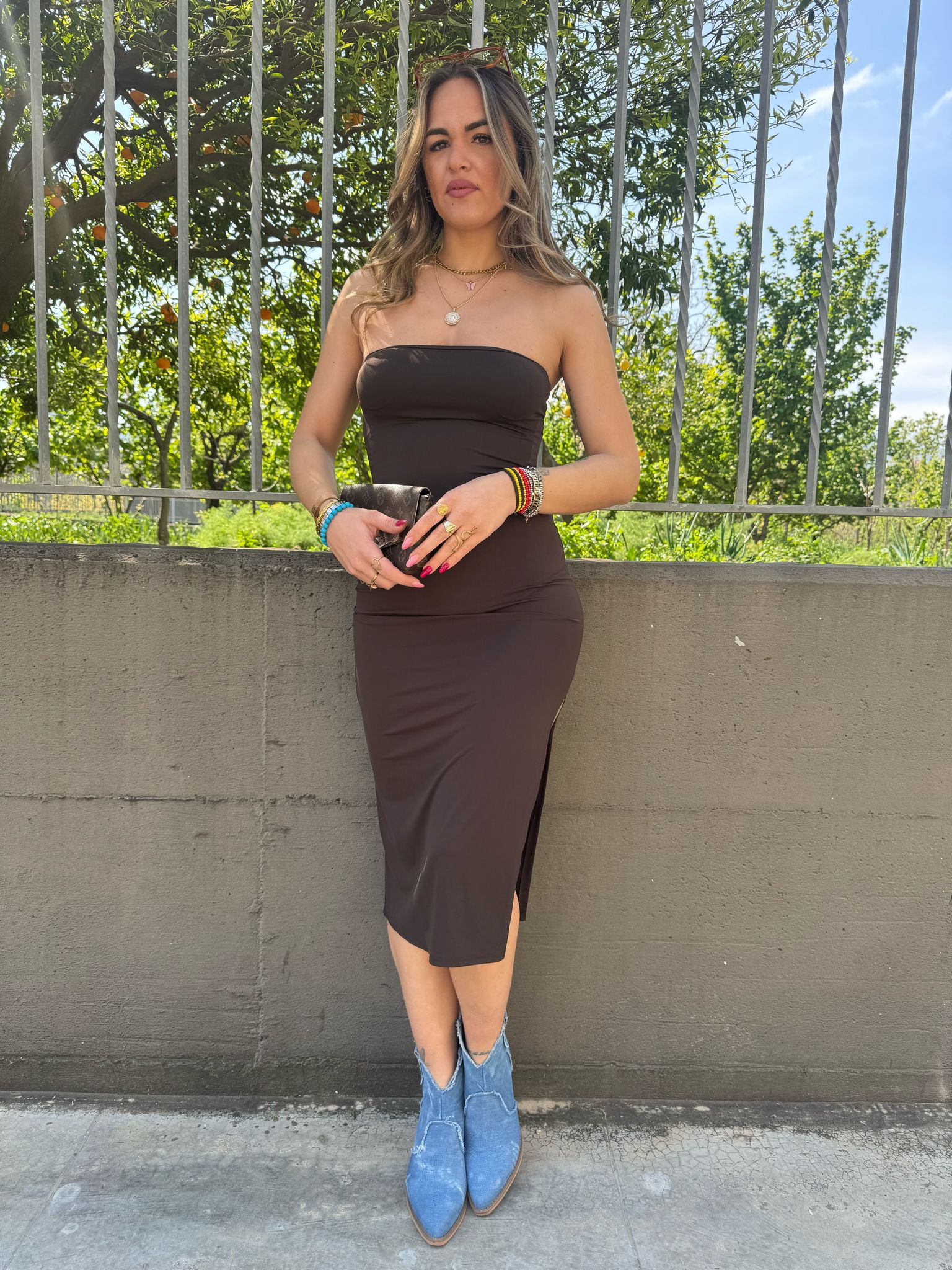 Vestito in lycra a fascia