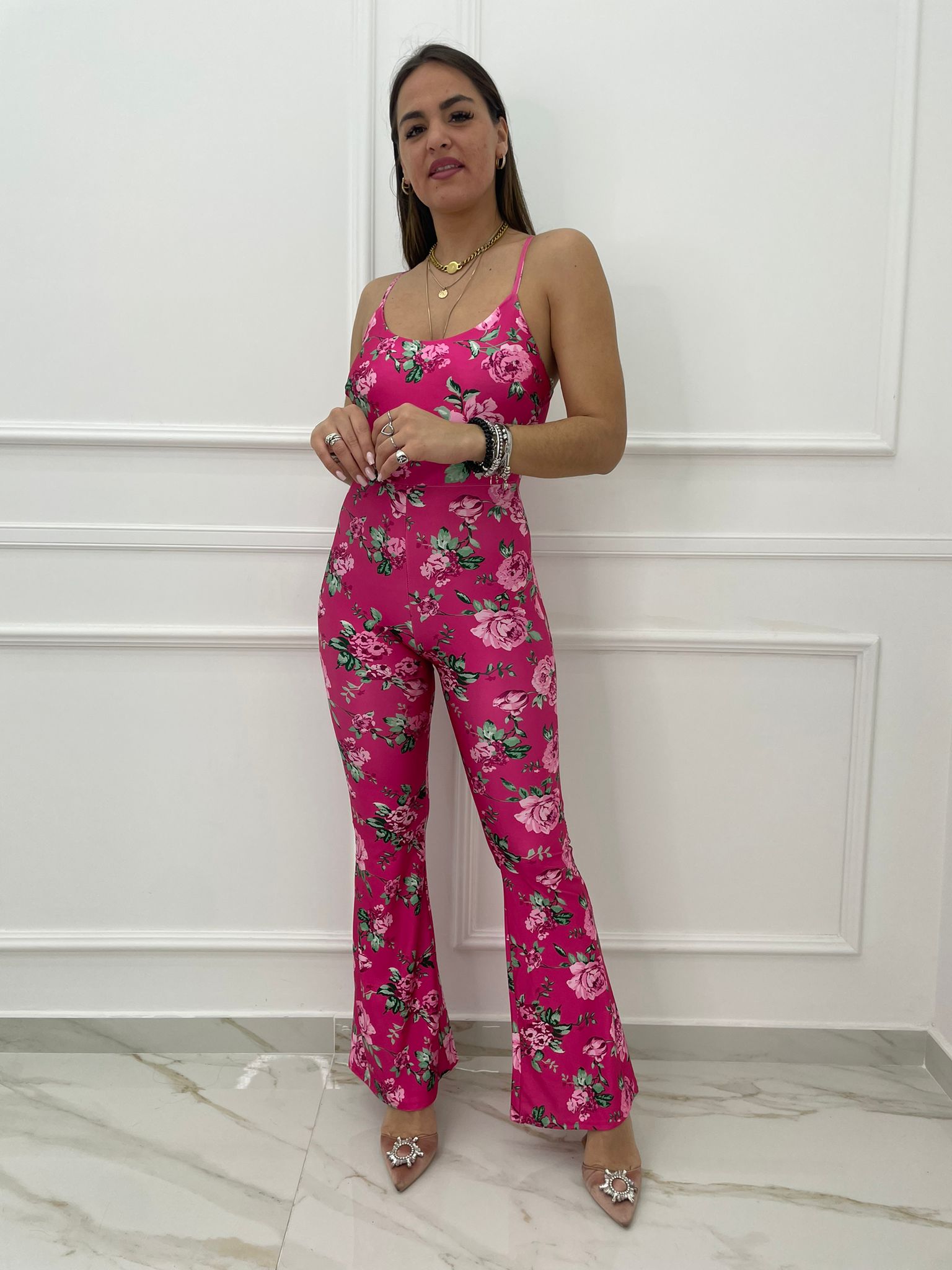 Tuta intera fantasia fiori