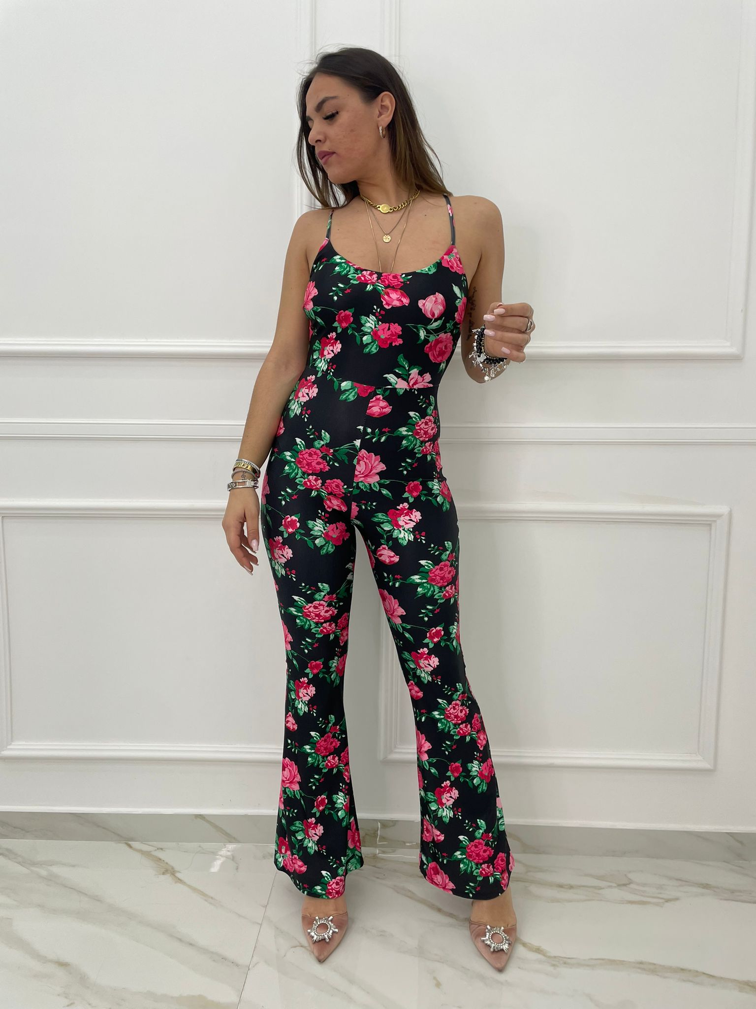 Tuta intera fantasia fiori